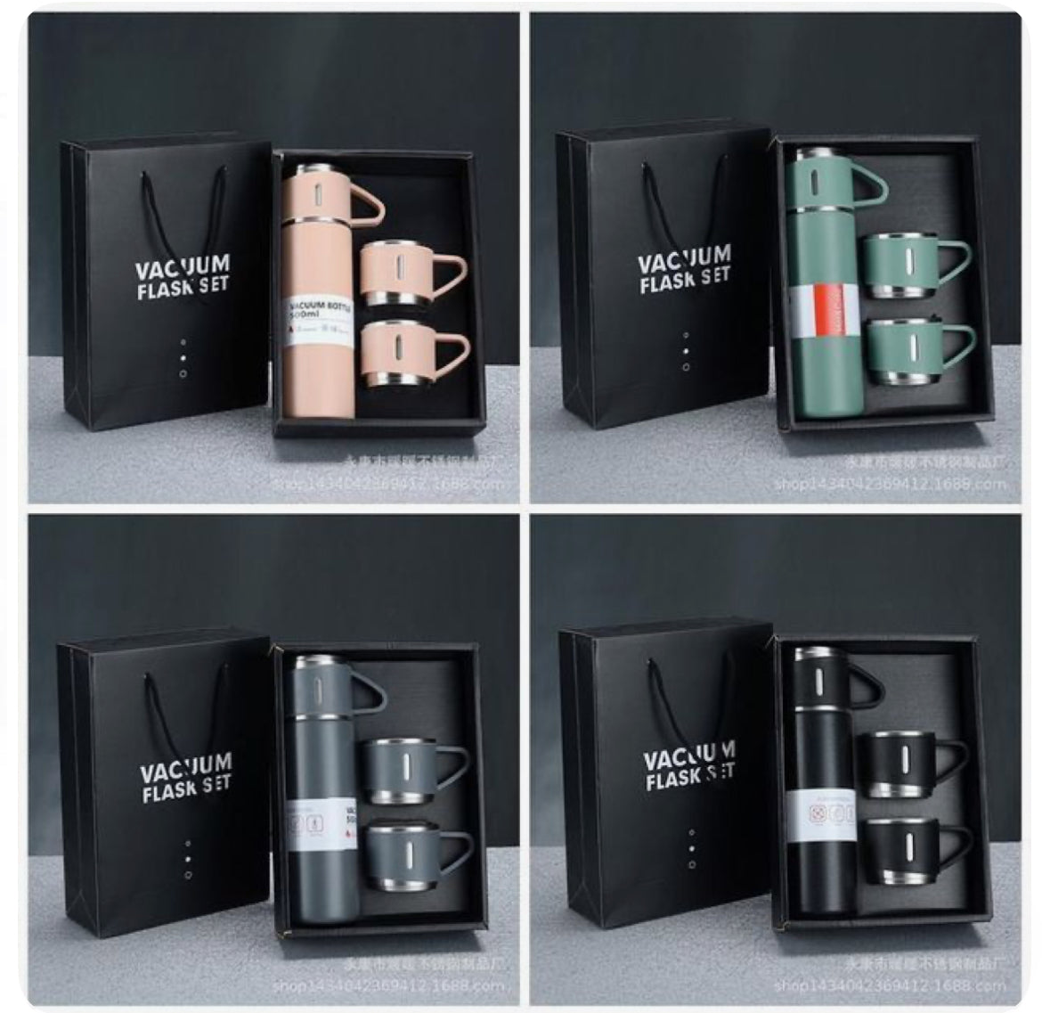 Vacuum Flask Set with 2 Cups