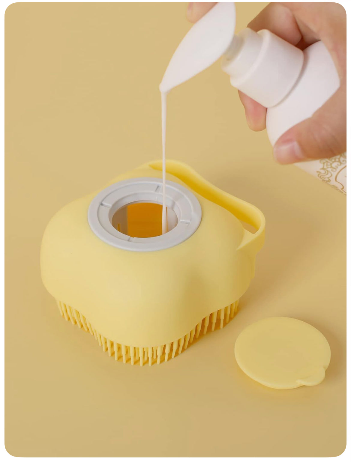Body Scrubber with Soap Dispenser Brush