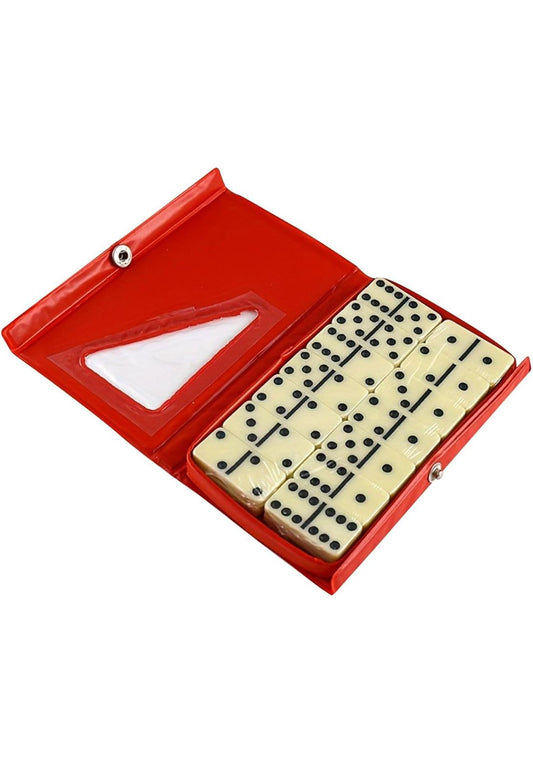 Dominos Set Puzzle Game Activity Travel Game Fun Classic Blocks Game for Kids Red | Other Games | Games