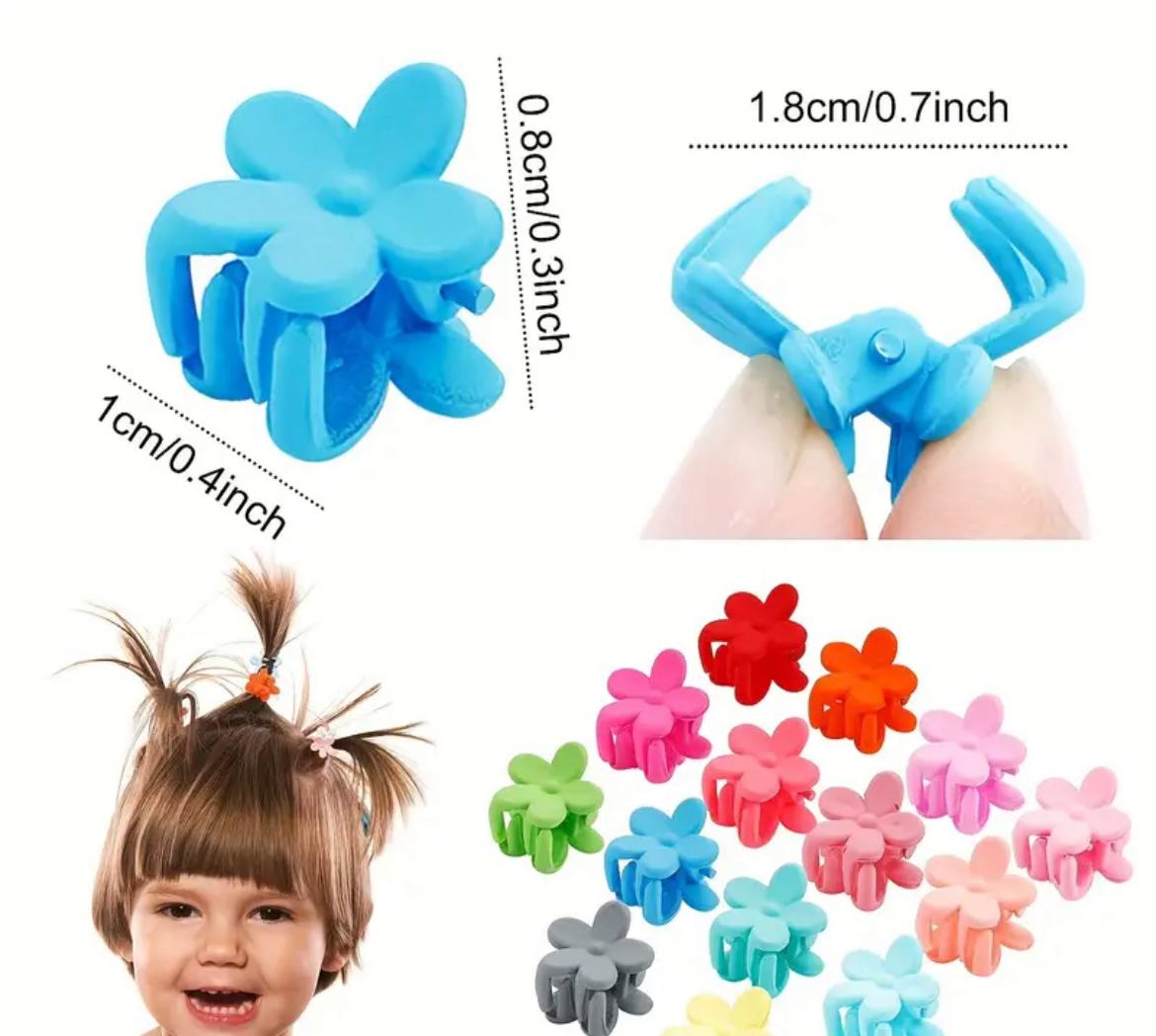 Mini matte hair claw small for kids and girls 30 pices