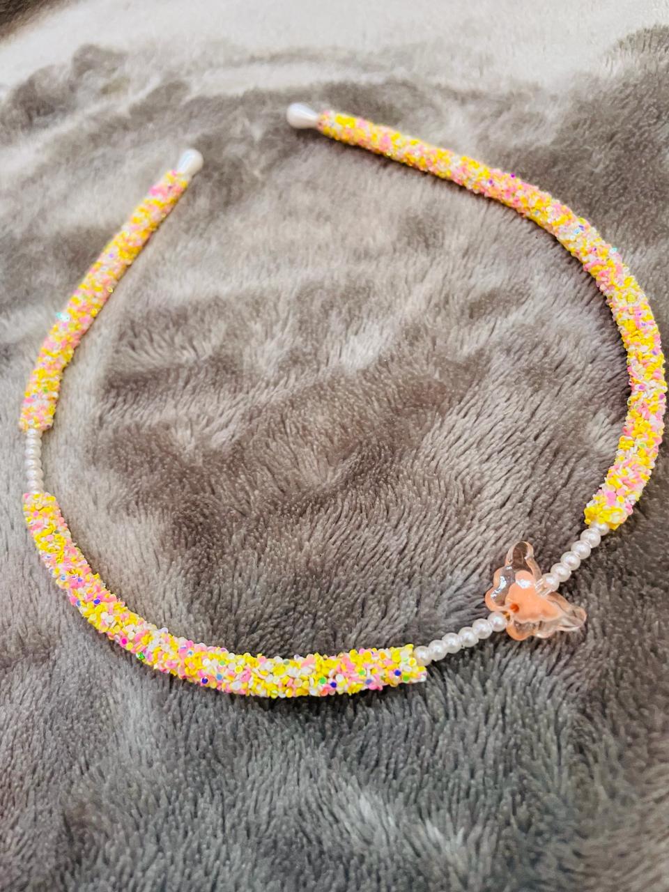 New pack of 3 glitter hair bands for girls and kids