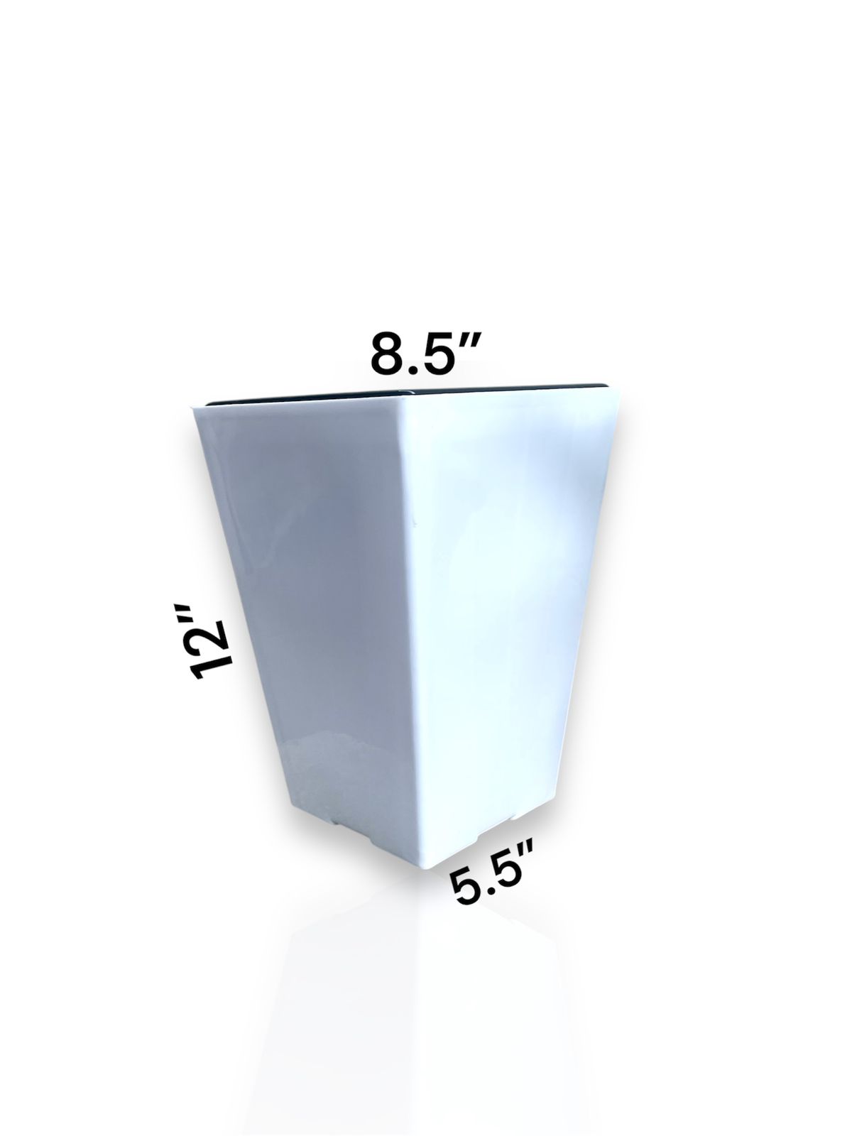 Square Face Plastic Tower Pot