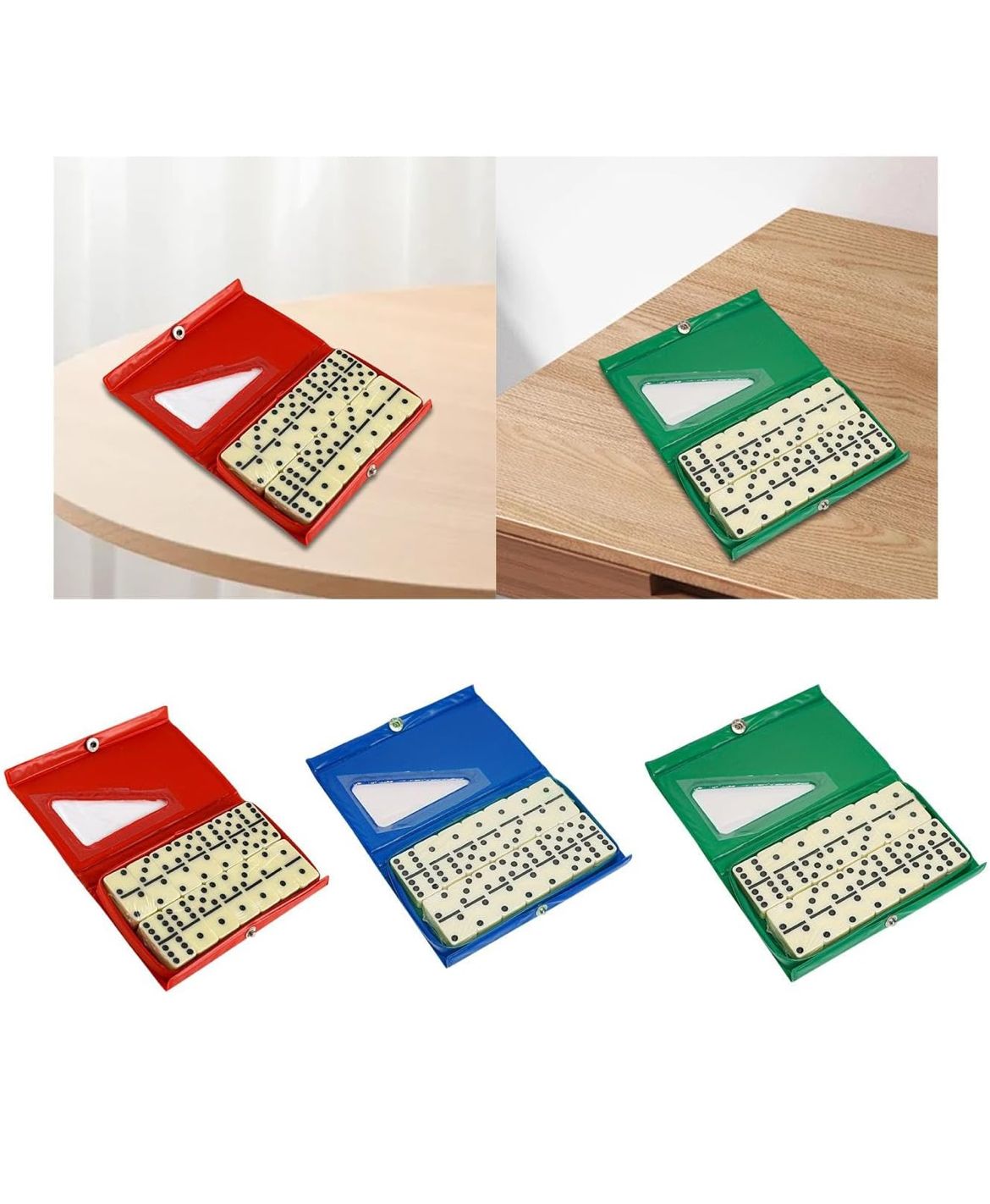 Dominos Set Puzzle Game Activity Travel Game Fun Classic Blocks Game for Kids Red | Other Games | Games