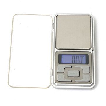 Mini Digital Pocket Weight Scale Machine with Auto Calibration Tare Full Capacity for Jewellery Chemical Weighing (200/0.01 g, Silver color)