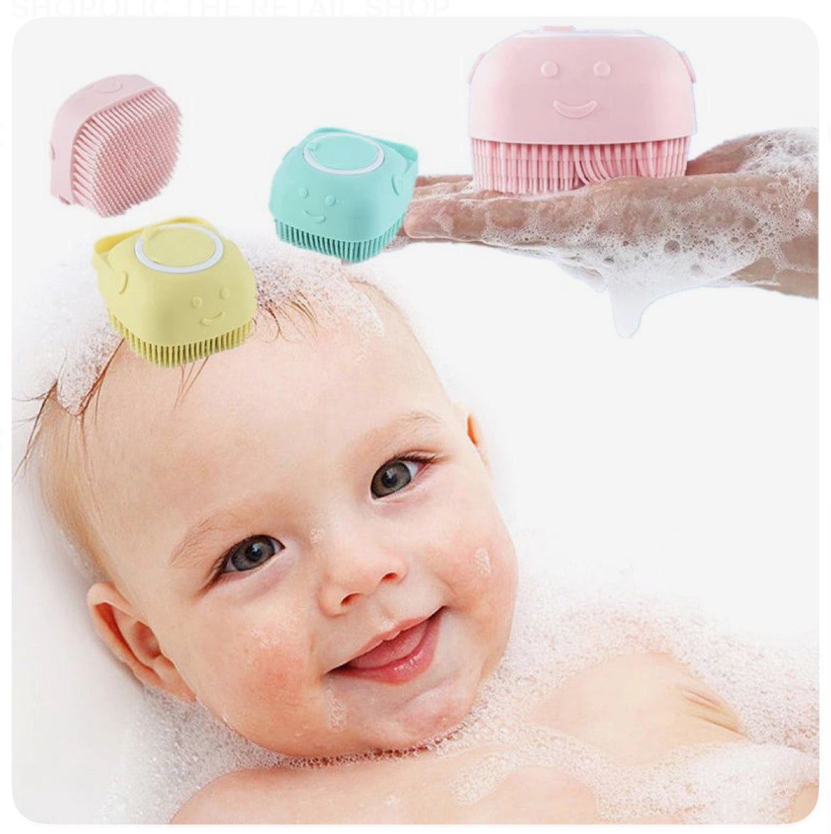 Body Scrubber with Soap Dispenser Brush