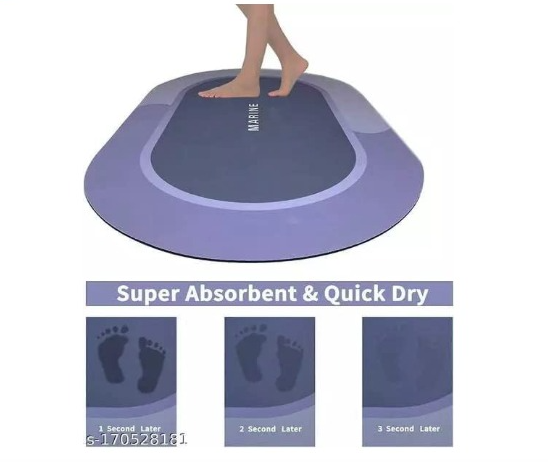 Bathroom Door Mat, Anti Slip Floor Mat for Home and Kitchen (All India free delivery with COD)